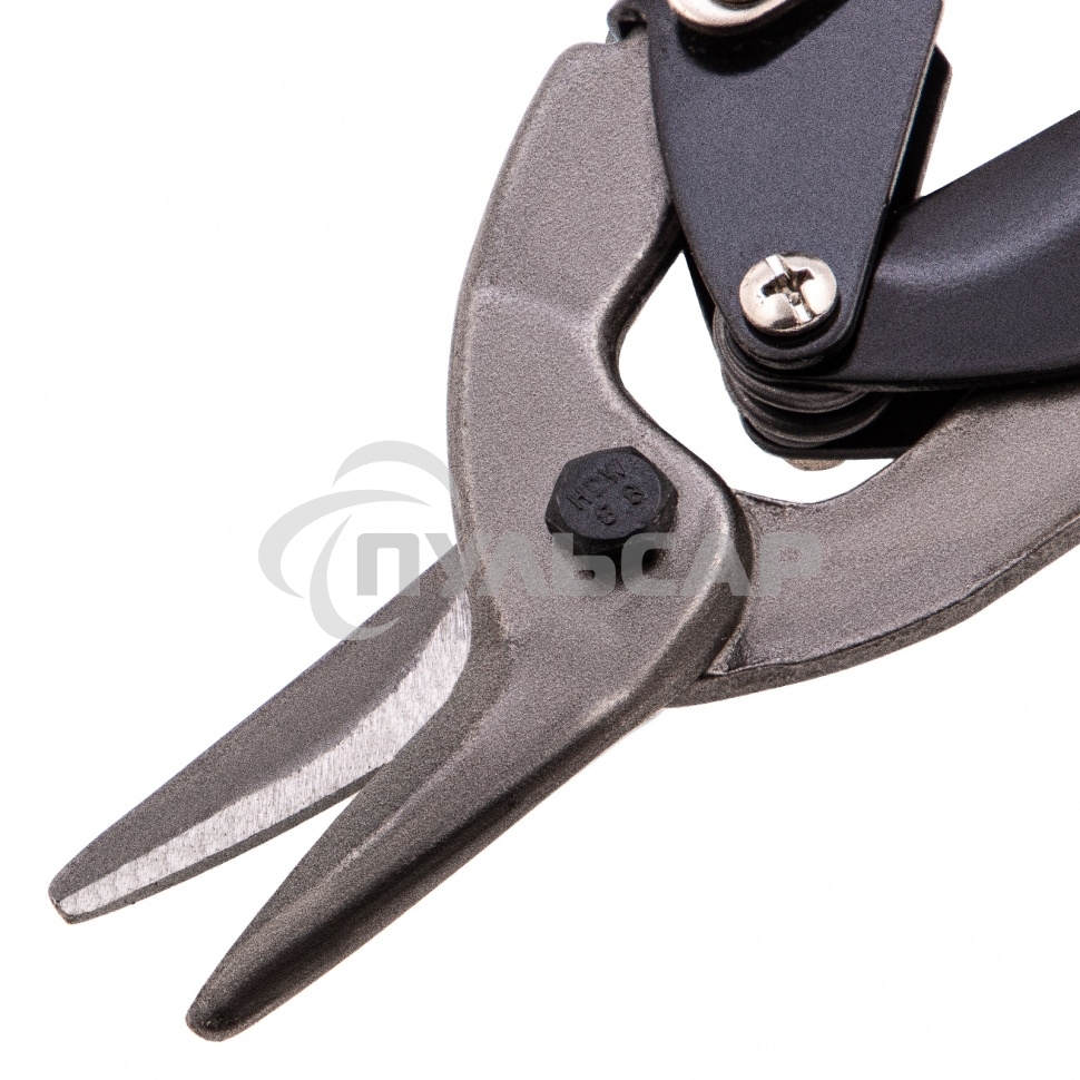 Ножницы по металлу Matrix, 250 мм, левые, обрезиненные рукоятки