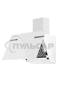 Вытяжка каминная Maunfeld Amber 60 Glass белый, 60 см, 1050 куб. м/ч, 55 дБ