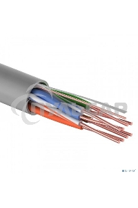 Кабель витая пара Rexant LIGHT U/UTP, категория 5e, ZH нг(А)-HF, 4PR, 24AWG, внутренний, серый, 305 м