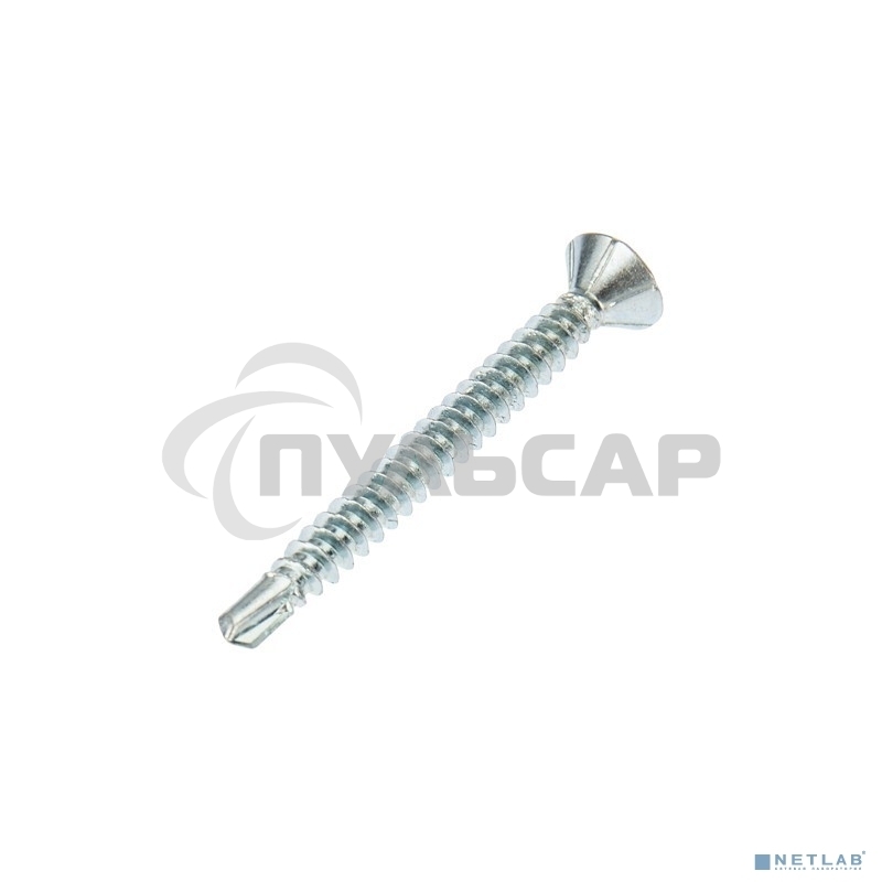 Саморез оконный KRANZ сверло, 3.9х38, белый цинк, короб (500 шт./уп.)