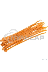 Стяжка кабельная нейлоновая 200x4,8мм, коричнево-золотая (RAL8001) (100 шт/уп) Rexant