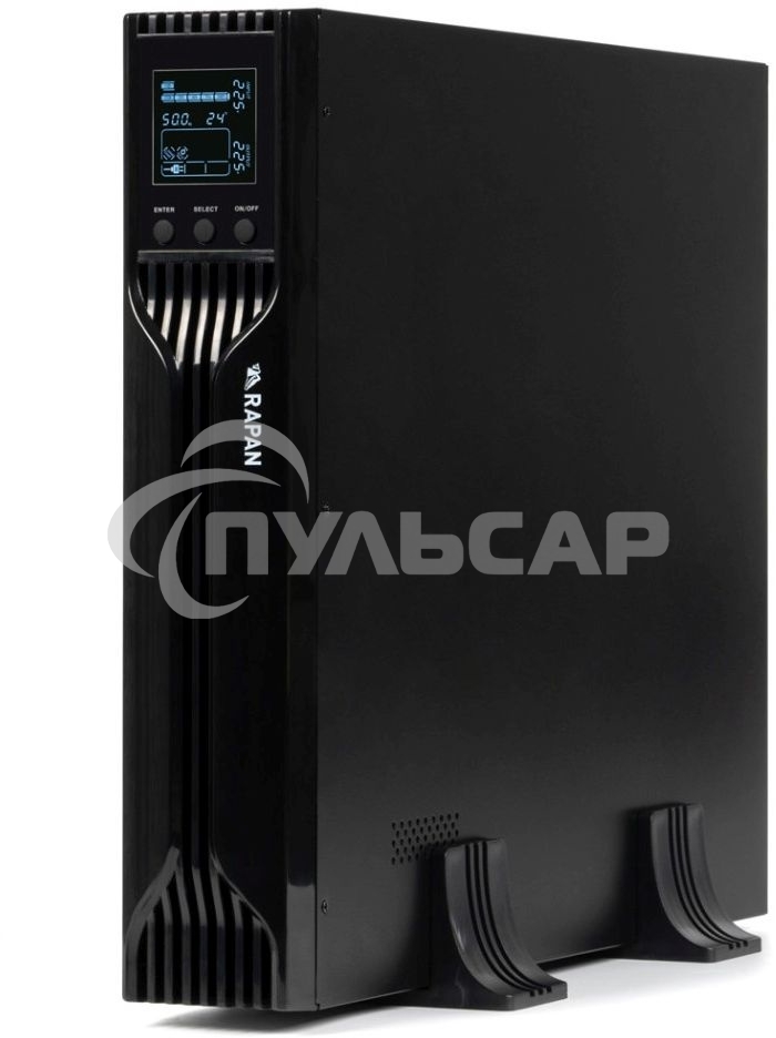 Источник бесперебойного питания ИБП Бастион RAPAN-UPS 3000 RACK+4x9Ah (2100 Вт, Line-interactive, встроенные АКБ 6 шт.x 9Ah) 8960