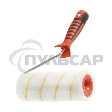 Валик в сборе Matrix ПОЛИАКРИЛ желтая полоса с двухком.руч., 180мм, ворс 12мм, D 48мм, Dруч.6 мм Валик в сборе Matrix ПОЛИАКРИЛ желтая полоса с двухком.руч., 180мм, ворс 12мм, D 48мм, Dруч.6 мм