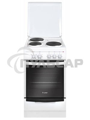 Плита электрическая Gefest 5140 белый, конфорок 3 электрических, духовка 55 л, 50 см x 85 см x 58.5 см