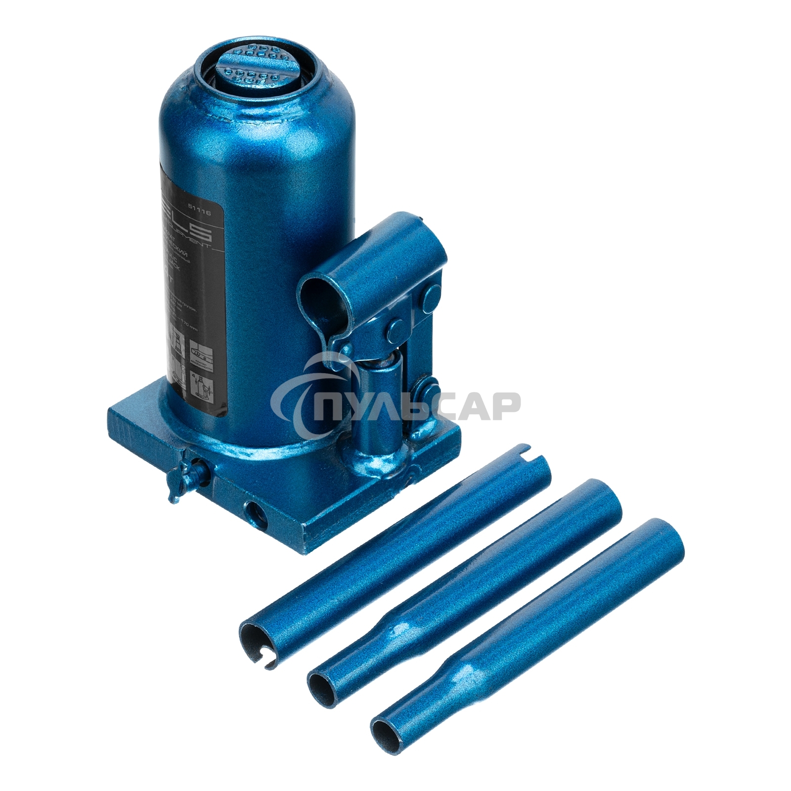 Домкрат STELS 51116гидравлический бутылочный телескопический 4 т h подъема 170–420мм