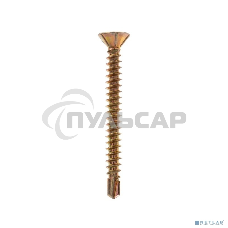 Саморез оконный KRANZ сверло, 3.9х38, желтый цинк, короб (500 шт./уп.)