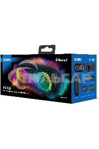 Портативная акустика Sven PS-165, черный (16 Вт, Waterproof (IPx6), TWS, Bluetooth, microSD, 3000мА*ч)