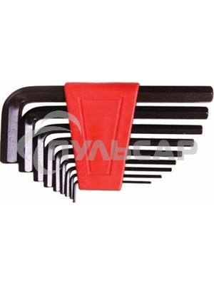 Набор ключей Matrix имбусовых hex 2.0–12мм crv 9 шт, удлиненные