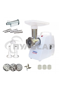 Мясорубка электрическая Аксион М33.04,1500 Вт, произ. 100 кг/час, приставки-соковыжималка, 