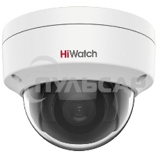 Видеокамера IP HiWatch 2Мп уличная купольная мини IP-камера с EXIR-подсветкой до 30м1/2.8