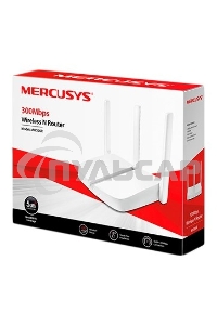 Маршрутизатор Mercusys MW305R Wi-Fi роутер 300 Мбит/с 2,4 ГГц, 1 порт WAN 10/100 Мбит/с + 4 порта LAN 10/100 Мбит/с, 2 фиксированные антенны