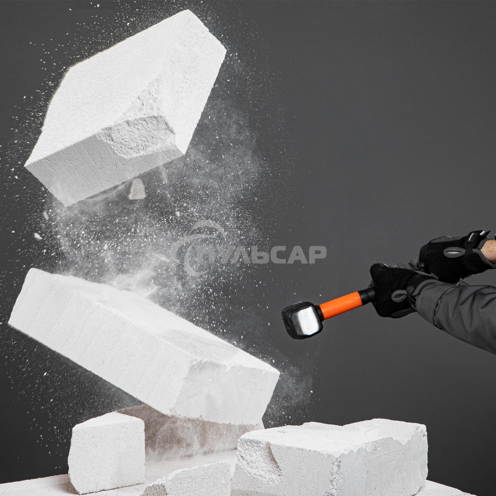 Кувалда SPARTA 2000 г, фибергласовая обрезиненная рукоятка 10917