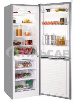 Холодильник Nordfrost NRB 132 S серый двухкамерный 205/100л морозилка снизу