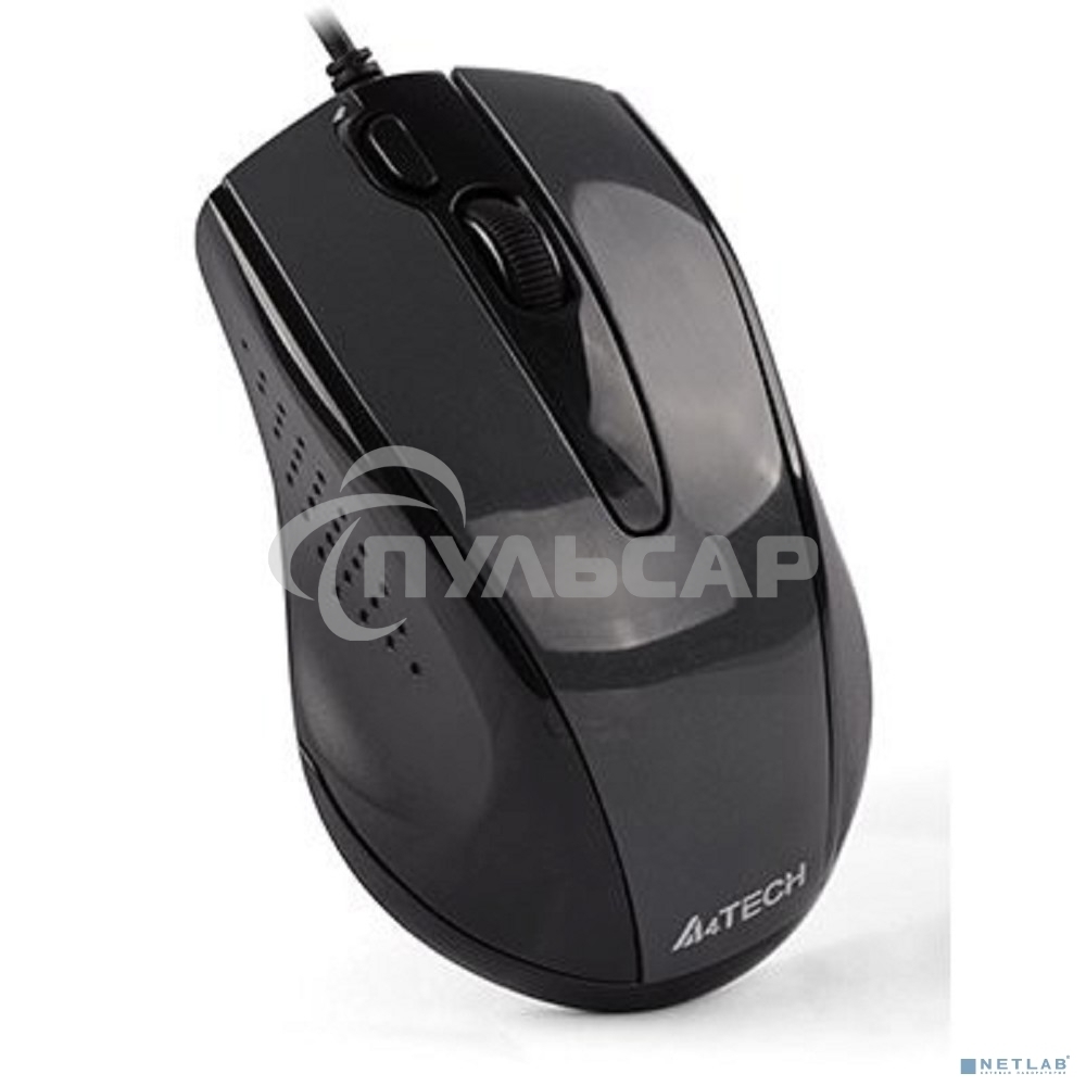 Мышь проводная A4Tech N-500FS черный, 1200 dpi, USB, кнопки - 4