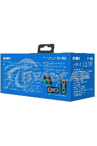 Портативная акустика Sven PS-165, черный (16 Вт, Waterproof (IPx6), TWS, Bluetooth, microSD, 3000мА*ч)