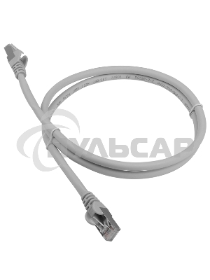 Патч-корд Lanmaster FTP LAN-PC45/S6A-5.0-GY вилка RJ-45-вилка RJ-45 кат.6А 5м серый LSZH (уп.:1шт)