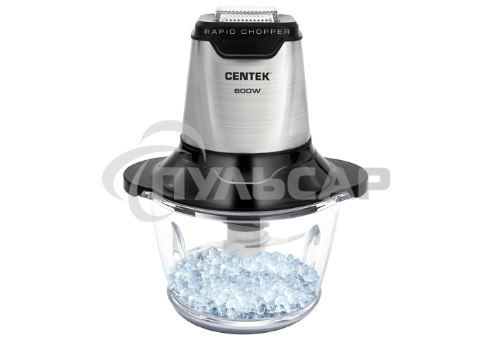 Чоппер Centek CT-1392 Сталь <600Вт> 6 лезвий, стеклянная чаша 1,2л, разборные ножи