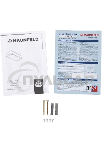 Вытяжка встраиваемая Maunfeld Crosby SINGL 60 нержавеющая сталь, 60 см, 850 куб. м/ч, 48 дБ