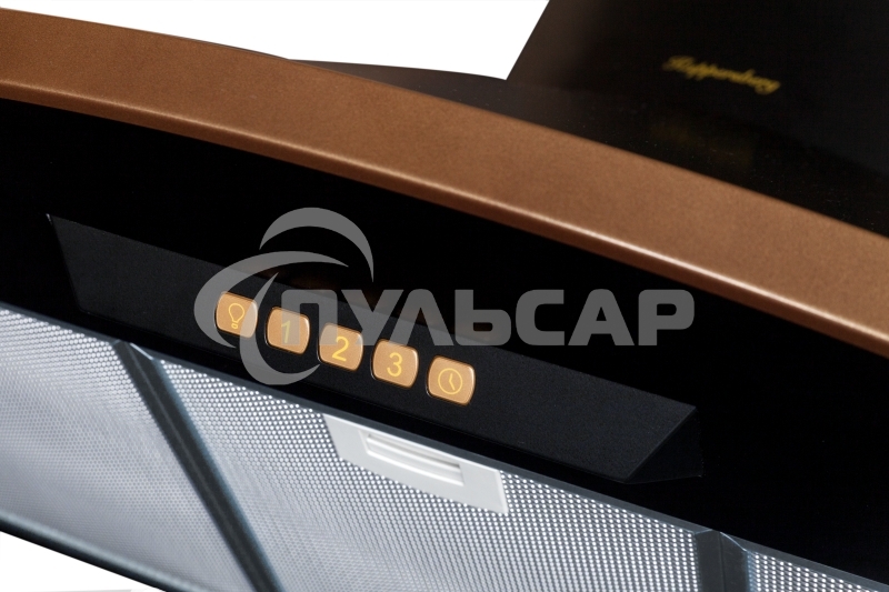 Вытяжка каминная Kuppersberg BONA 90 B бежевый/бронзовый, 59.5 см, 650 куб. м/ч, 58 дБ