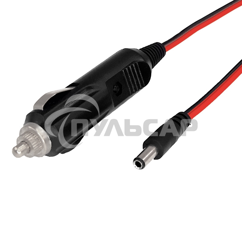 Автозарядка с индикатором Rexant (разъем 2.1х5.5) (АЗУ) шнур прямой 1.5 м