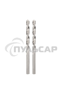 Сверло по металлу 3,2х65х35 мм HSS (2 шт. в упаковке) DIN 338 Kranz