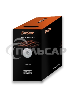 Кабель Exegate EX138965RUS UTP 4 пары кат.5e Exegate CCA Light, 305м pullbox, серый