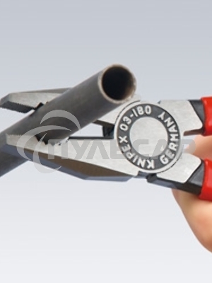 Пассатижи KNIPEX 0302180180мм ручки с двухцветными многокомпонентными чехлами