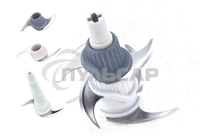 Чоппер Centek CT-1392 Сталь <600Вт> 6 лезвий, стеклянная чаша 1,2л, разборные ножи