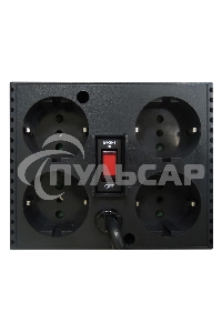 Стабилизатор напряжения Powercom TCA-1200 600Вт 1200ВА черный