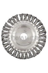 Щетка Matrix для УШМ, 150 мм, посадка 22,2 мм, Плоская, крученая проволока 0,5 мм