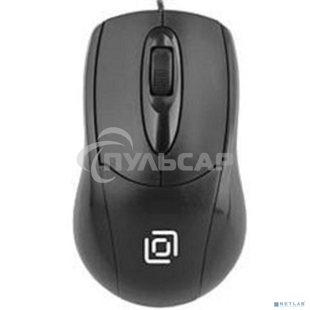 Мышь проводная Oklick 305M черный, 1000 dpi, USB, кнопки - 3