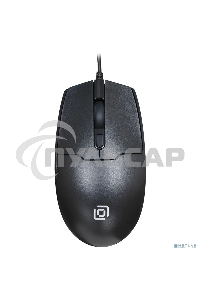 Мышь проводная Oklick 147M черный, 1600 dpi, USB, кнопки - 3