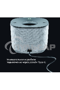 Умная колонка Sber Boom Home SBDV-00171G Салют серый 8W Mono BT/Wi-Fi (без.бат)