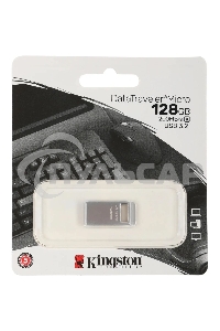 Флешка USB Kingston 128 Gb DataTraveler Micro DTMC3G2/128 Gb USB 3.0 серебристый