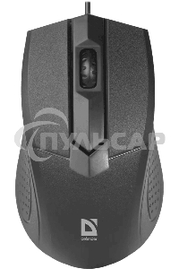 Мышь проводная Defender Optimum MB-270 черный, 1000 dpi, USB, кнопки - 3