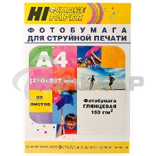 Фотобумага глянцевая односторонняя (Hi-image paper) A4, 150 г/м, 20 л.