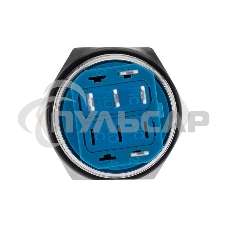 Кнопка антивандальная Ø 22 12 В Б/Фикс (5с) (ON)-OFF/(OFF)-ON подсв./зеленая Rexant