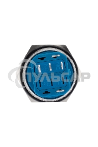 Кнопка антивандальная Ø 22 12 В Б/Фикс (5с) (ON)-OFF/(OFF)-ON подсв./зеленая Rexant