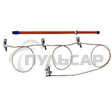 Заземление переносное ЗПП-15 Д для распред. устр. до 15кВ 25кв.мм Диэлектрик Д157665 Заземление переносное ЗПП-15 Д для распред. устр. до 15кВ 25кв.мм Диэлектрик Д157665