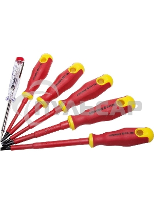 Набор STAYER PROFI ELECTRO 25145-H6_z01диэлектрические. тестер. 100-250В. Cr-V. 6шт