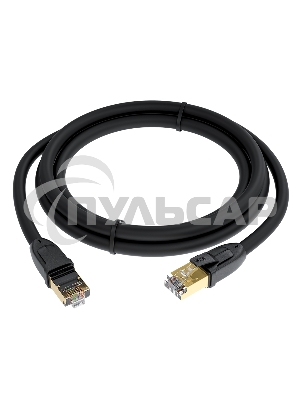 Патч-корд GCR PROF прямой 3.0m, FTP медь кат.6, позолоч. контакты и коннектор, 25 AWG, Deluxe ethernet high speed 10 Gbит/с, RJ45, T568B, GCR-52550