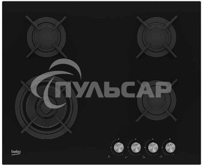 Газовая варочная панель Beko HINW 64229 S, черный
