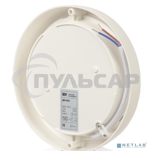Светильник Iek LDPO0-4007-15-6500-K01 LED ДПО 4007 15Вт IP54 6500K круг белый