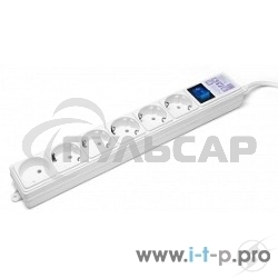 Сетевой фильтр PowerCube Фильтр-удлинитель (SPG(5+1)-16B-5M) 6 розеток, 5м,16А/3,5кВт, белый