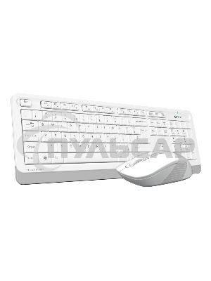 Комплект клавиатура + мышь A4 Fstyler FG1010 клав:белый/серый мышь:белый/серый USB беспроводная Multimedia