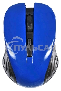 Мышь беспроводная Oklick 545MW черный/синий, 1600 dpi, радиоканал, USB, кнопки - 4