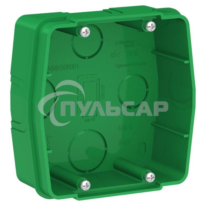 Коробка монтажная СП BLANCA для силовых розеток зел. SchE BLNMK000001