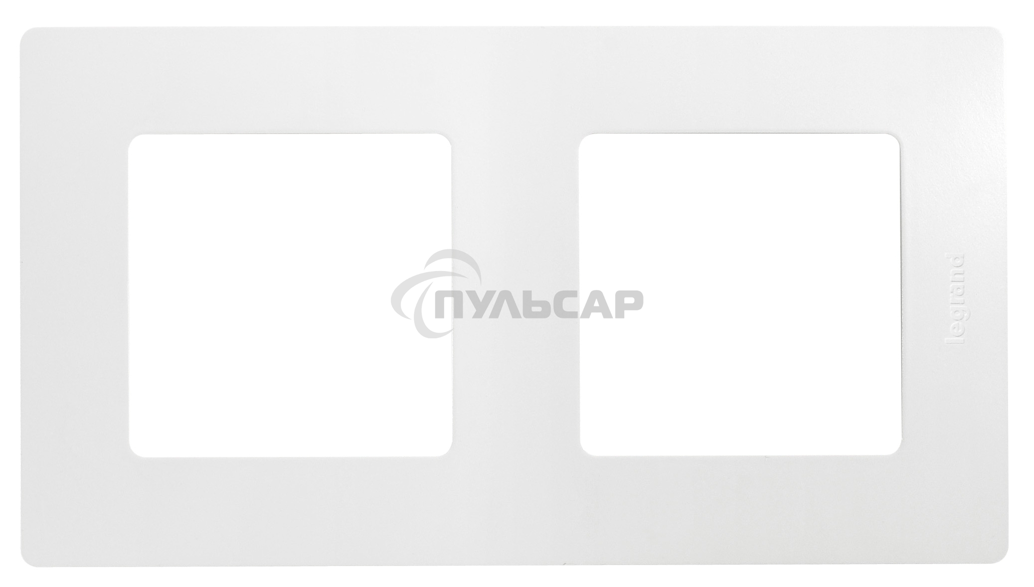 Рамка 2-м Etika белый  Leg 672502