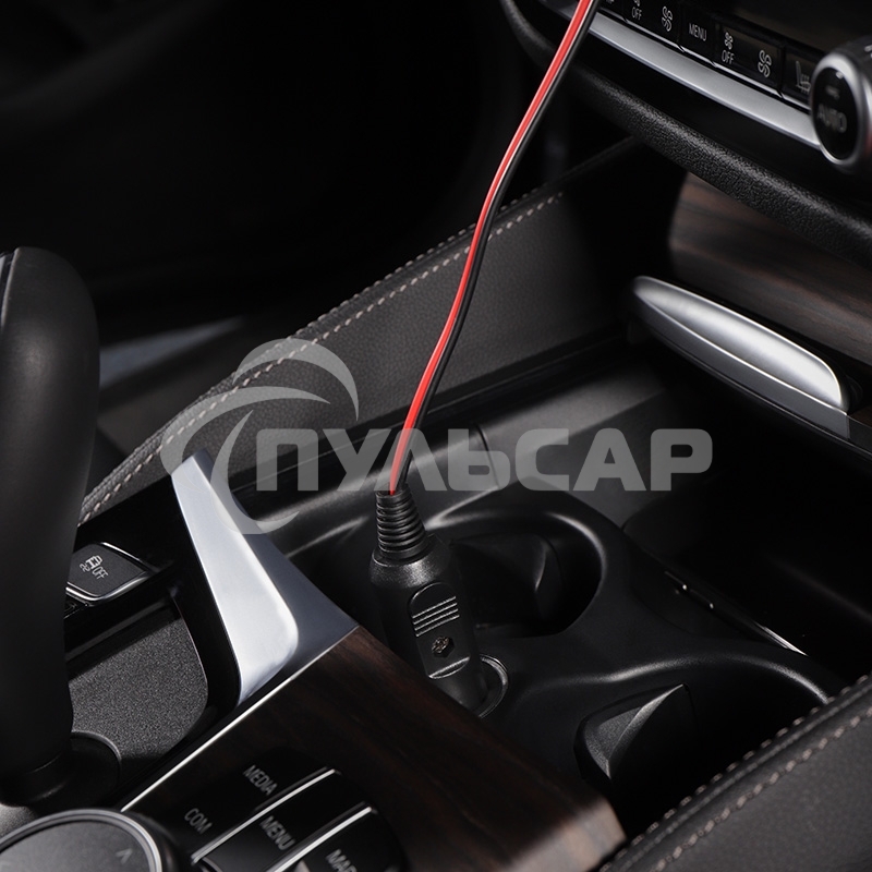 Автозарядка с индикатором Rexant (разъем 2.1х5.5) (АЗУ) шнур прямой 1.5 м