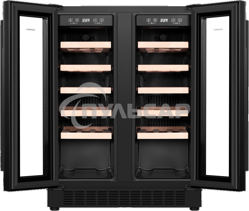 Винный шкаф встраиваемый Maunfeld MBWC-112S40